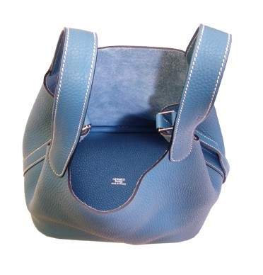 hermes Picotin PM Togo Leather blue - Click Image to Close
